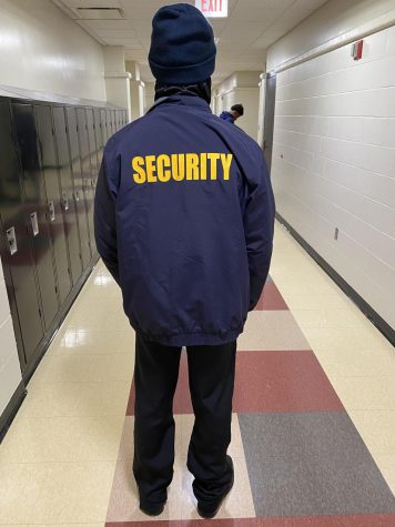 The trademark blue coat with bold yellow letters on the back is letting us all know that safety is an increased priority around the building this year. 
