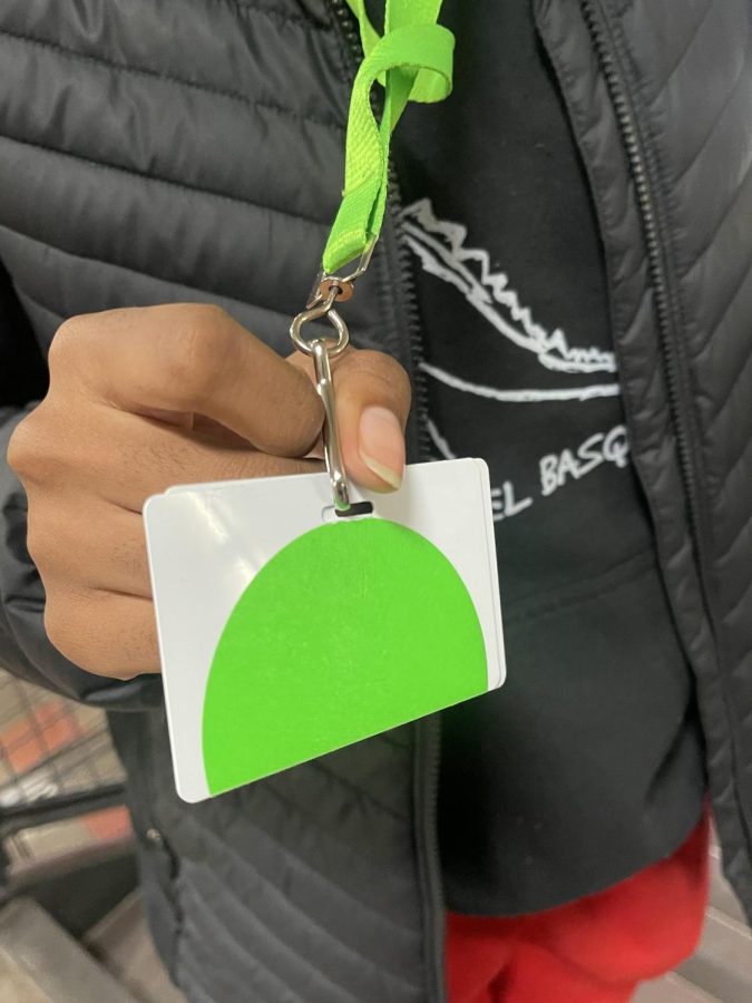 Green means go! Bright lanyards, ID stickers denote senior privileges; plans in works to expand benefits