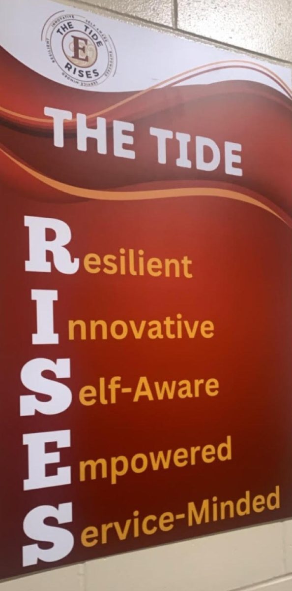 Among the changes this year, EHS has a new slogan, The Tide RISES, which focuses on the vision of the graduate as a citizen who is resilient, innovative, self-aware, empowered and servicer-minded.