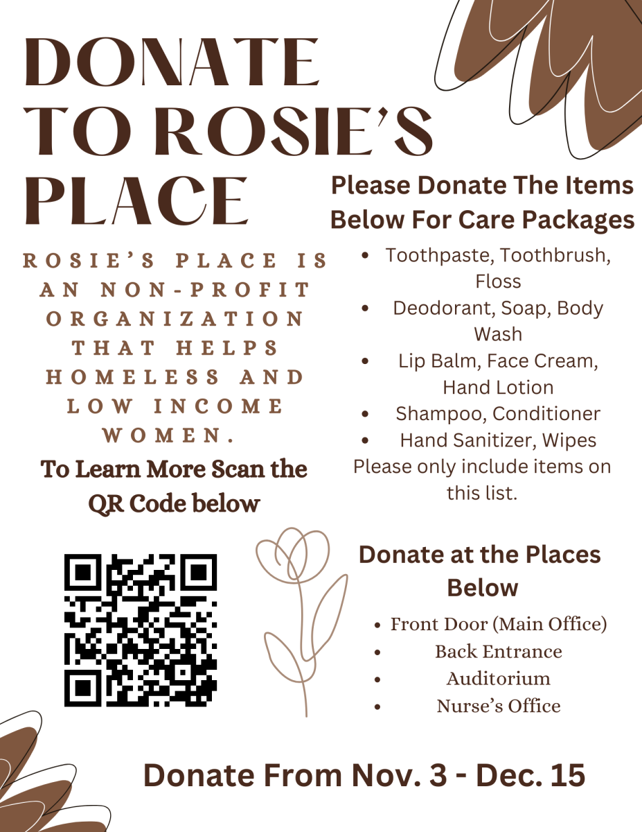 EYC class asks for donations to Rosie's Place