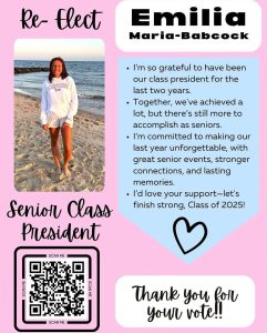 Campaign flyer for Maria-Babcok