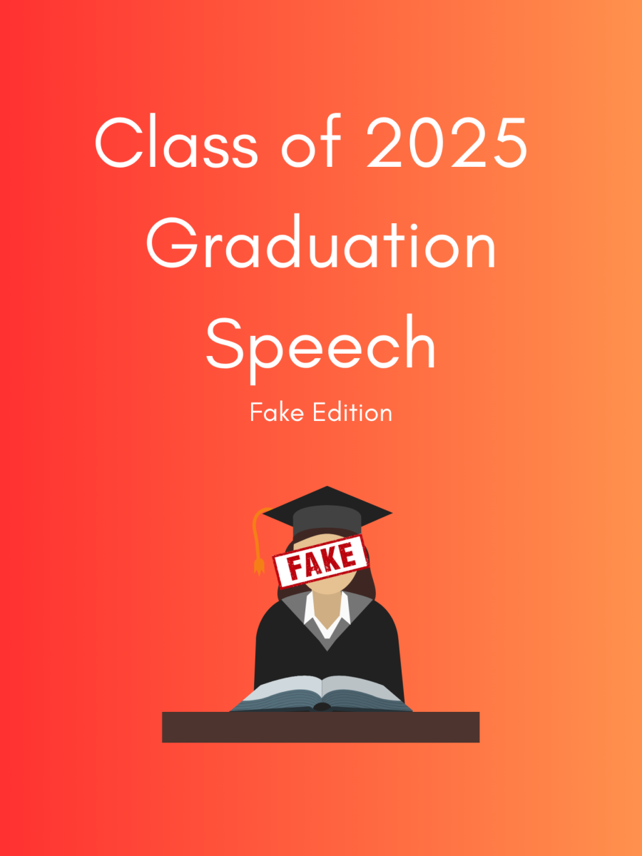 My fake graduation speech
