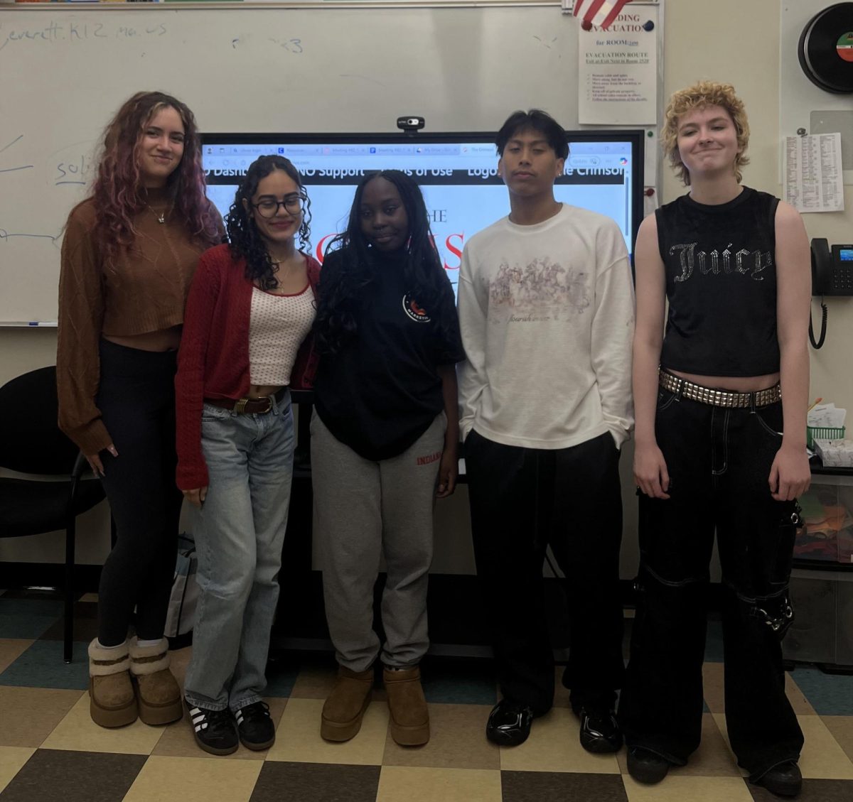 From left-to-right: Davilise Cora, Cinthia Salvador, Marielle Ssegujja, RJ Tayag, 