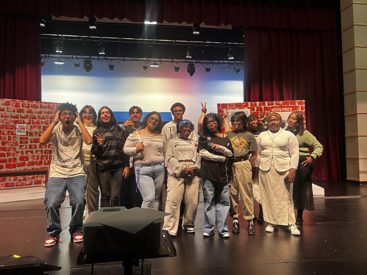 The cast of "Late Bus," showing this Thursday and Friday at the EHS Performing Arts Center.