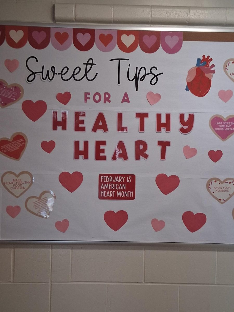 This is on the 5 floor and it is for February heart month tips.
