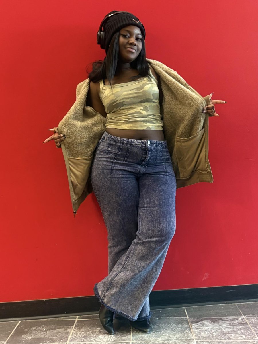 Sophomore Brianna Jean-Denis rocking American Eagle and Forever 21 