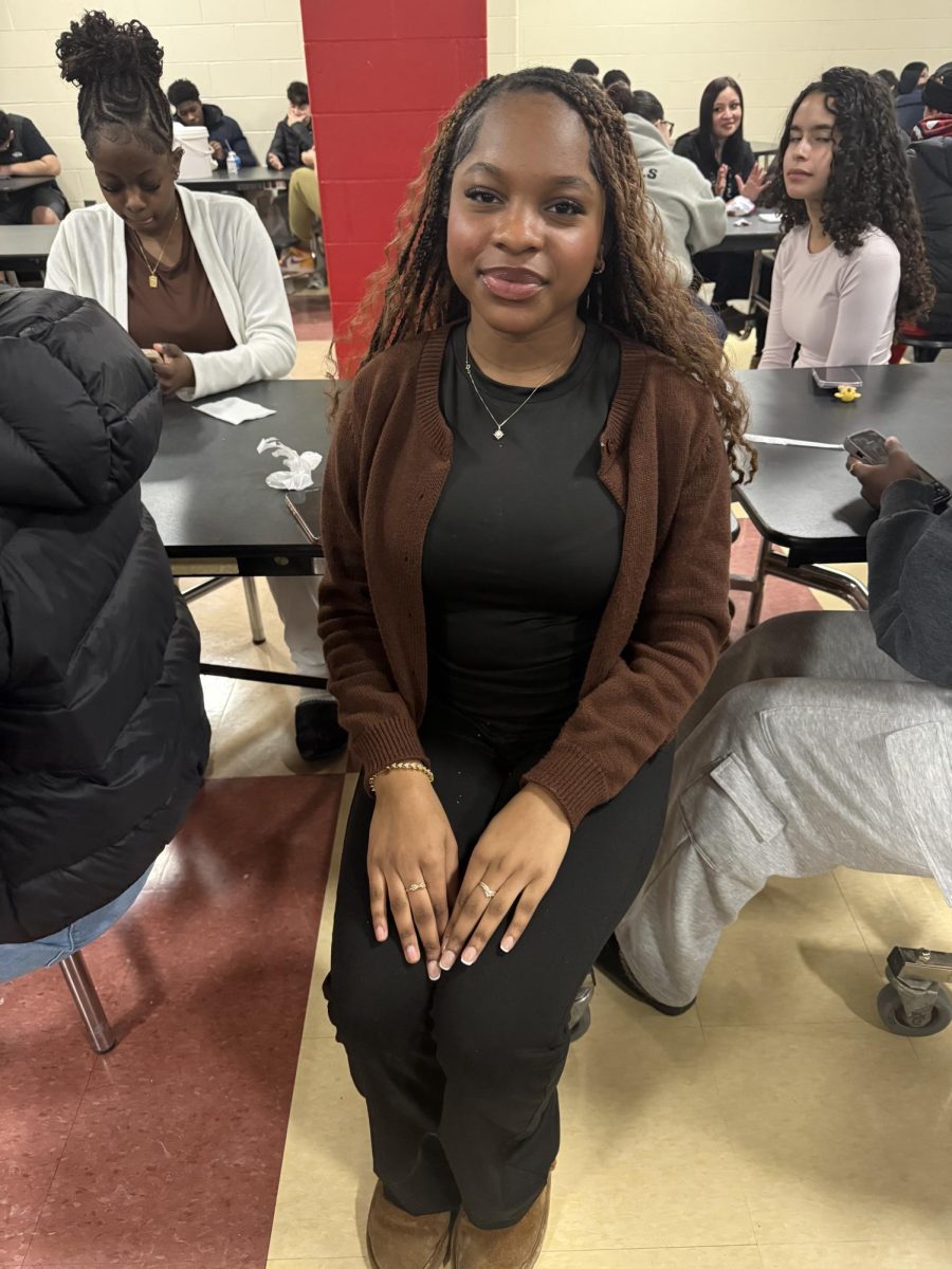 Sophomore Ella Theligene looking fabulous in a pair of UGG Neumel Leather boots. 