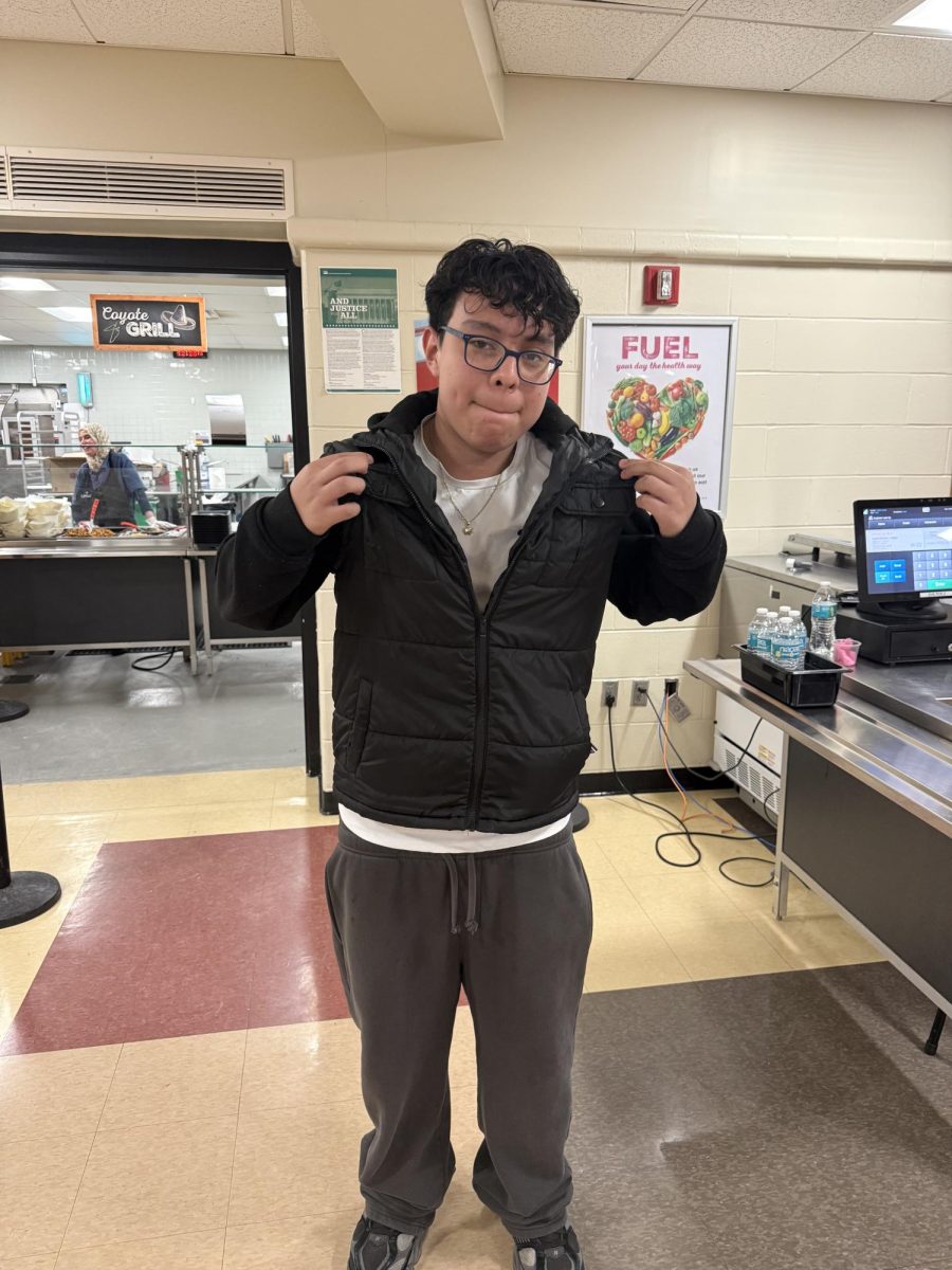 Gilmar Lava Wearing state of crew jacket 