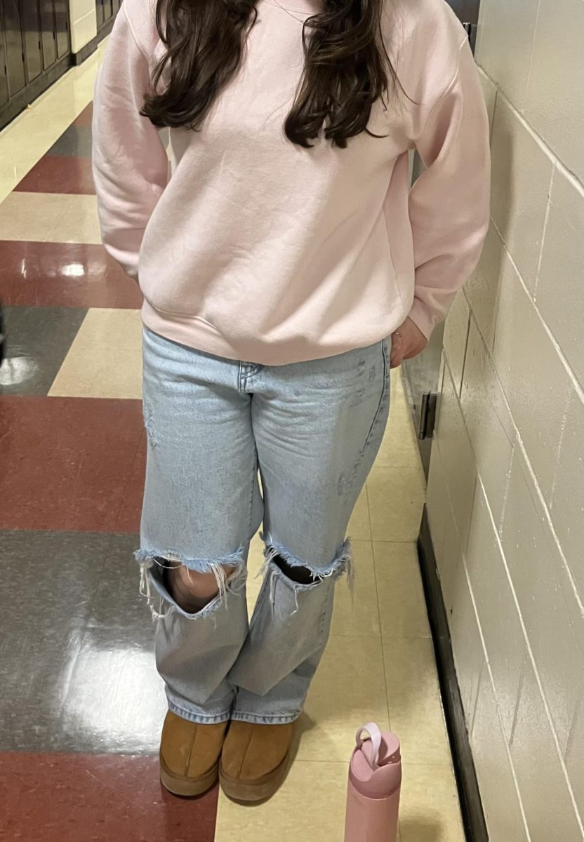 Junior Annabella Tillinghast wearing brown  ugg tasmans
