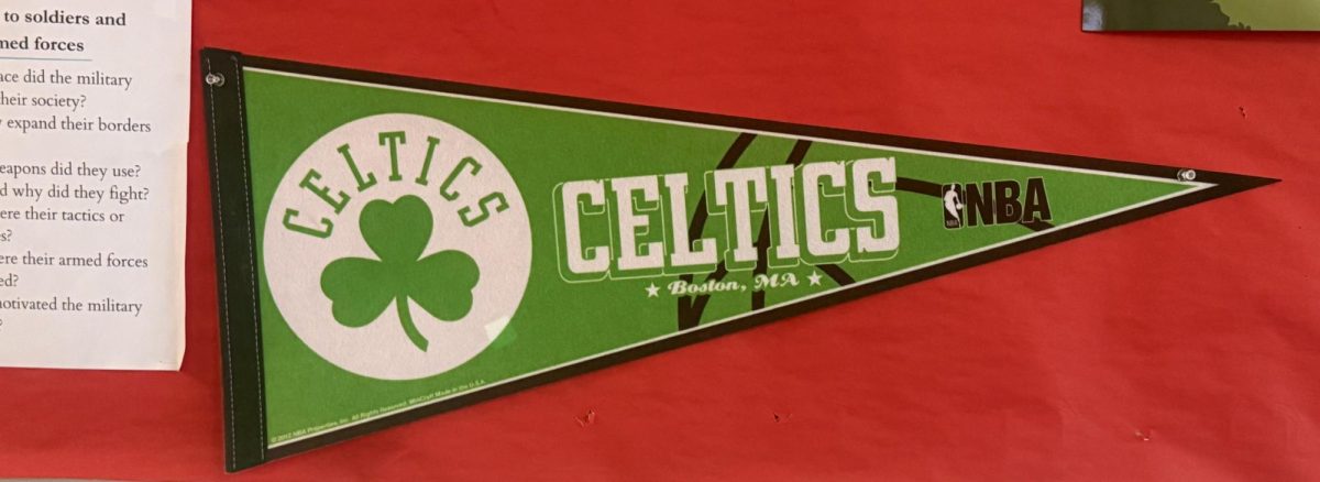 Celtics banner in room 2620
