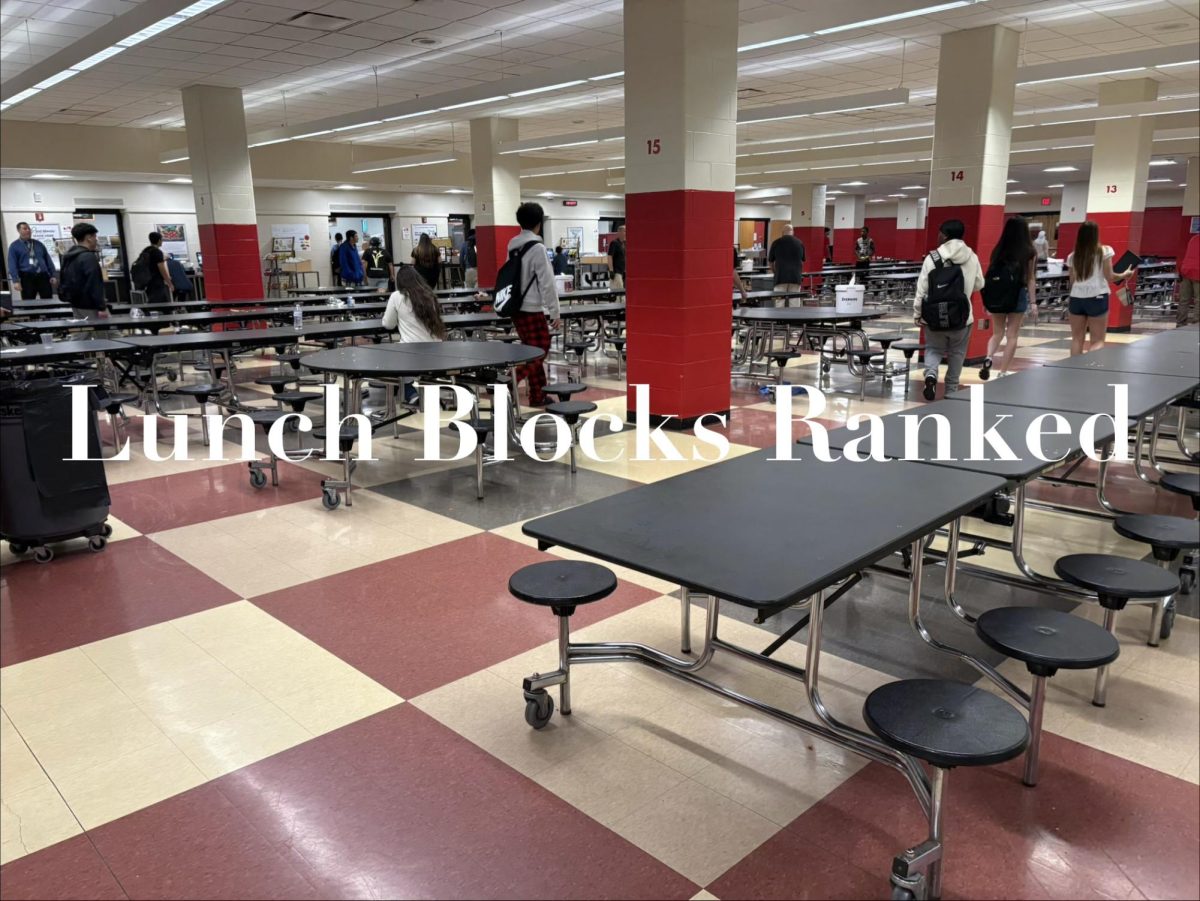Everett High students shared their opinions on which lunch Blocks they think are the best or worst. Which lunch block do you think this picture was taken in?